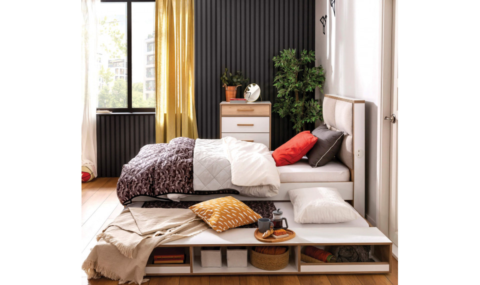 MODERA lastevoodi pesukast või liisavoodi riiulidega (90X190 cm) | Laste voodid | ZIPhome.ee pilt 3