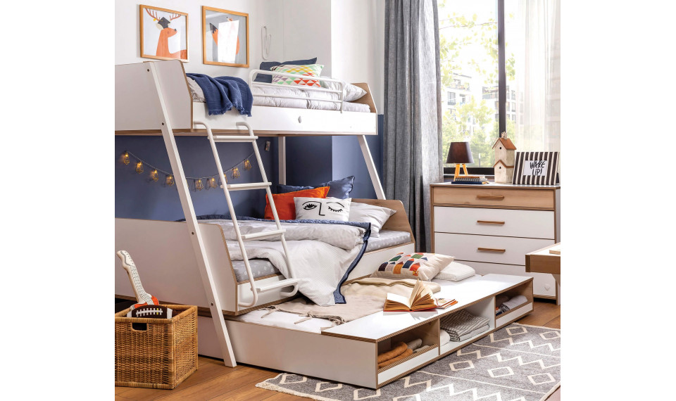 MODERA lastevoodi pesukast või liisavoodi riiulidega (90X190 cm) | Laste voodid | ZIPhome.ee pilt 4