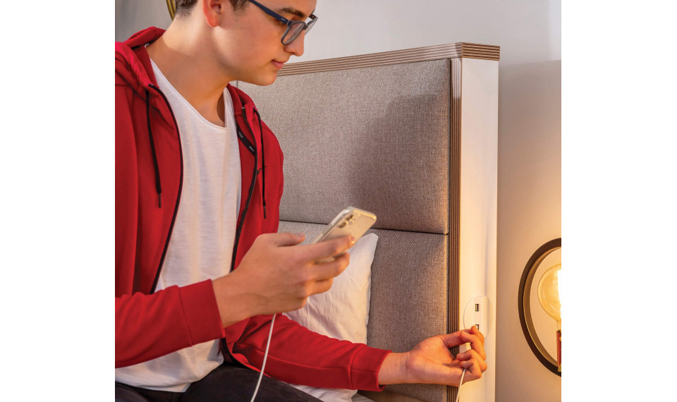 MODERA Voodi. Voodipeats on kaetud kangaga. (120X200 cm) | Laste voodid | ZIPhome.ee pilt 4