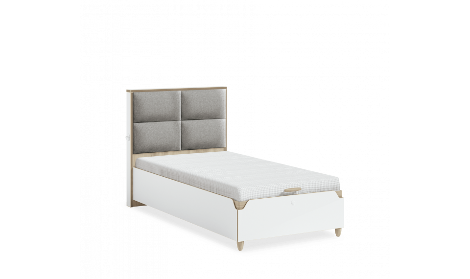 MODERA voodi pesukastiga tõstemehhanismiga. Voodipeats on kaetud kangaga. (100x200 cm) | Laste voodid | ZIPhome.ee pilt 1