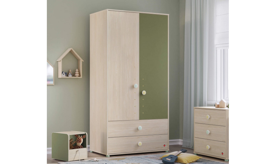 MONTES NATURAL 2 ustega riidekapp | Laste riidekapid | ZIPhome.ee pilt 2