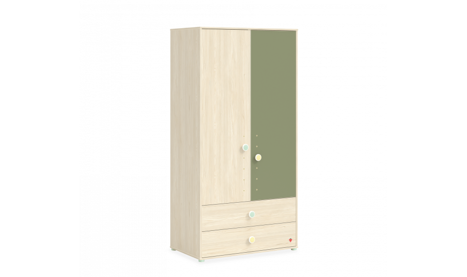 MONTES NATURAL 2 ustega riidekapp | Laste riidekapid | ZIPhome.ee pilt 1