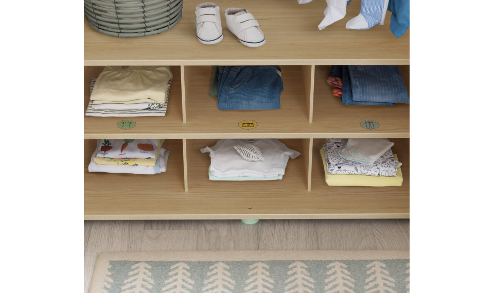 MONTES NATURAL 3 ustega riidekapp | Laste riidekapid | ZIPhome.ee pilt 4