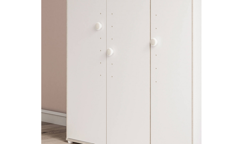 MONTES WHITE 3 ustega riidekapp | Laste riidekapid | ZIPhome.ee pilt 5