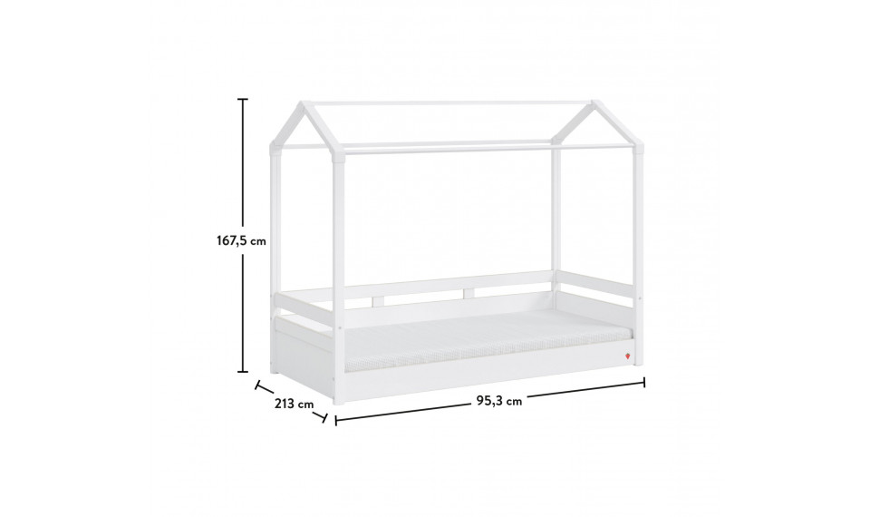 MONTES WHITE Katusega voodi | Laste voodid | ZIPhome.ee pilt 6
