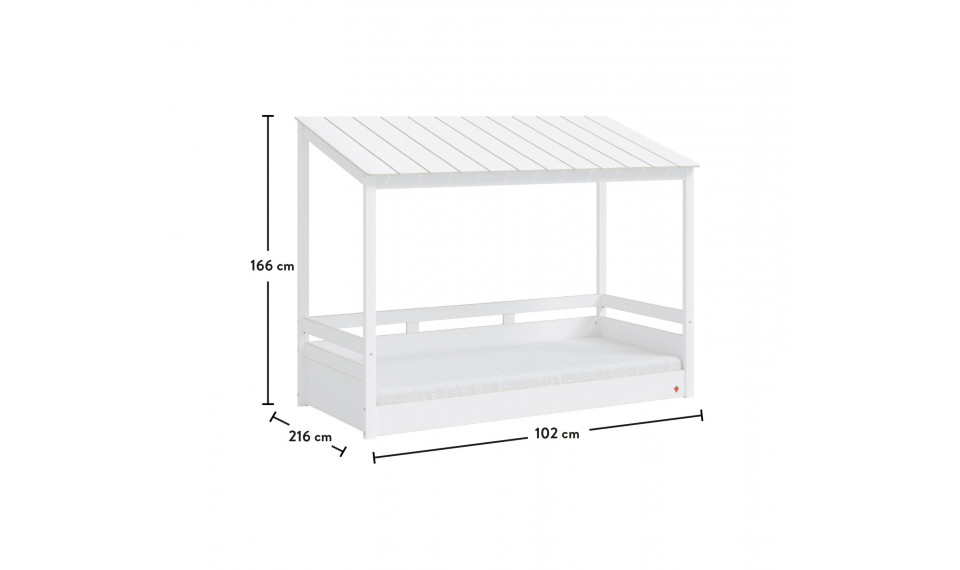 MONTES WHITE Puitkatusega voodi | Laste voodid | ZIPhome.ee pilt 4