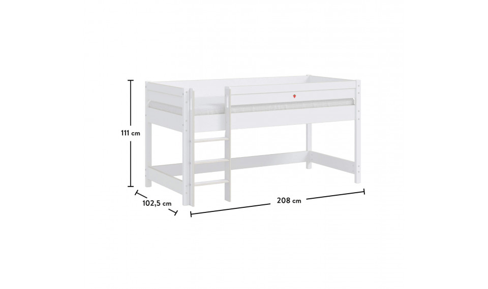 MONTES WHITE MEDIUM kõrge voodi | Laste voodid | ZIPhome.ee pilt 5