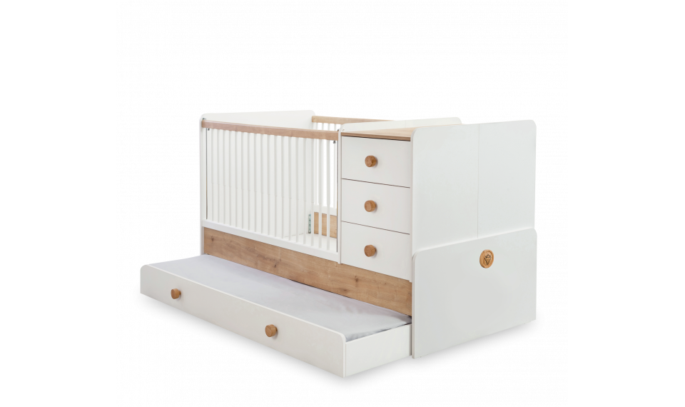 NATURA BABY SL beebivoodi-transformer (WITH PARENT BED) (80x180 cm) | Beebivoodid | ZIPhome.ee pilt 1