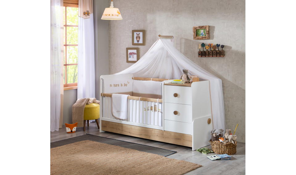NATURA BABY ST CONVERTIBLE BABY BED (75x160 cm) | Lastensängyt | ZIPhome.ee kuva 2