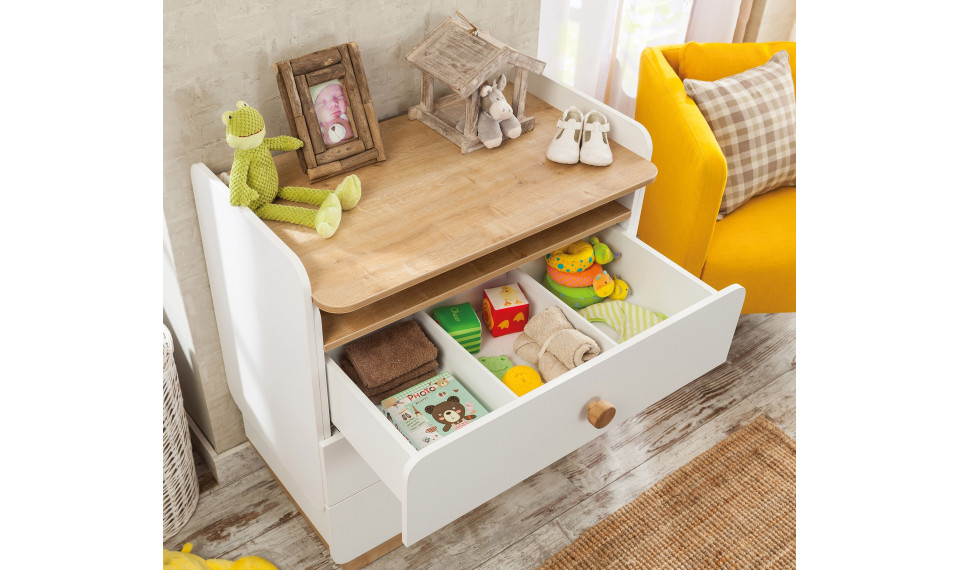 NATURA BABY DRESSER WITH DESK | 100% laatu NATURA BABY DRESSER WITH DESK | Lasten lipastot | ZIPhome.ee kuva 3
