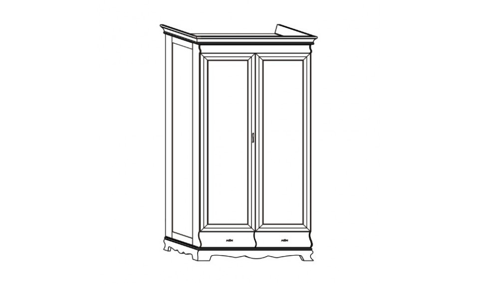 Neptun N-2D wardrobe new walnut | NEPTUN | ZIPhome.ee kuva 2