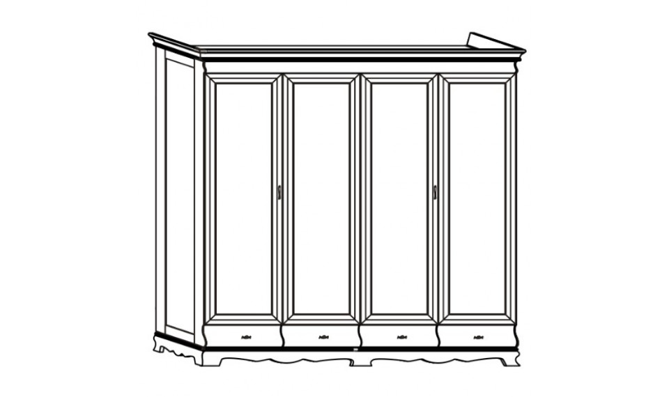 Neptun N-4D wardrobe new walnut | NEPTUN | ZIPhome.ee kuva 2