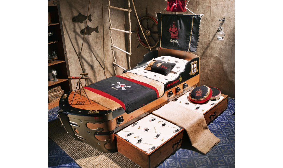 PIRATE кровать-корабль (S-90x190 cm) | 100% качество PIRATE кровать-корабль (S-90x190 cm) | Pirate | ZIPhome.ee изображение 2
