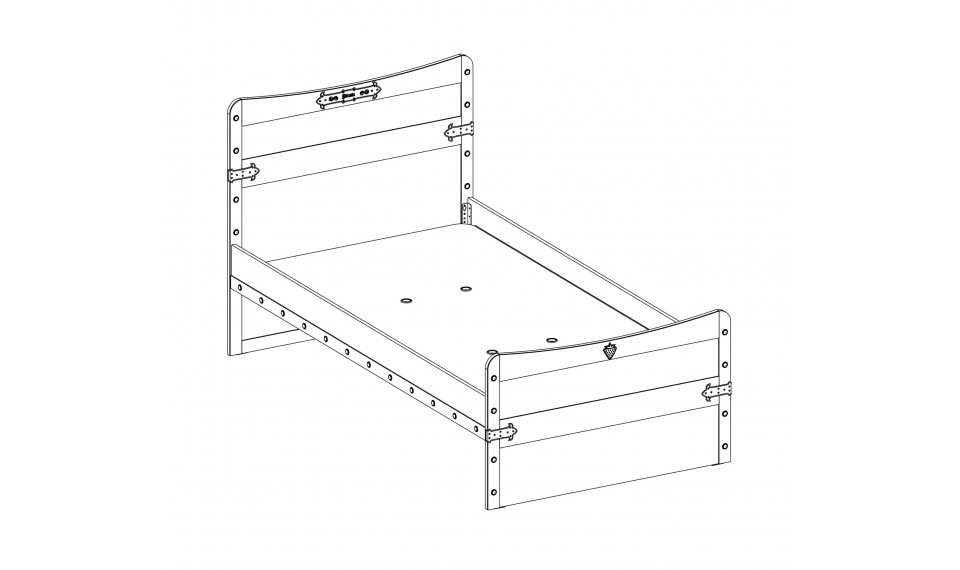 PIRATE BED (100x200 cm) | 100% laatu PIRATE BED (100x200 cm) | Pirate | ZIPhome.ee kuva 2