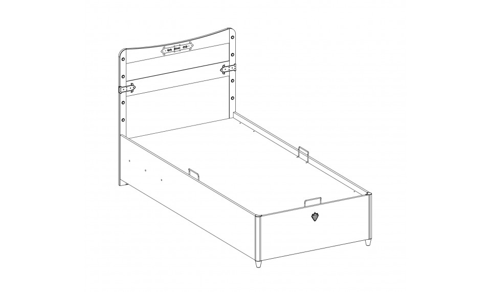 PIRATE BED WITH BASE (90x190 cm) | 100% Quality PIRATE BED WITH BASE (90x190 cm) | Pirate | ZIPhome.ee image 3