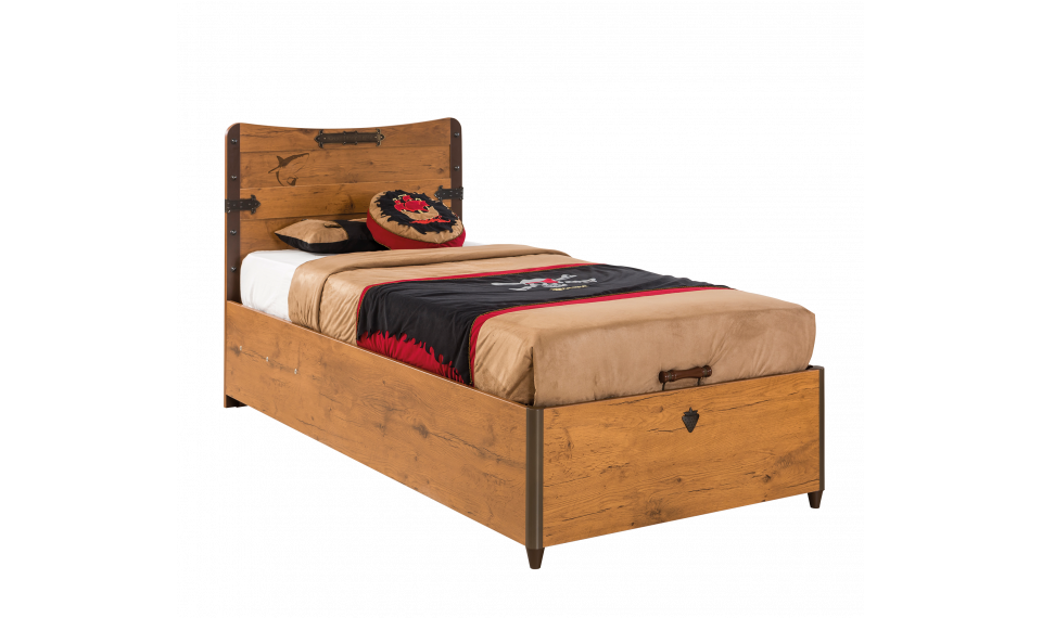 PIRATE BED WITH BASE (90x190 cm) | 100% Quality PIRATE BED WITH BASE (90x190 cm) | Pirate | ZIPhome.ee image 1