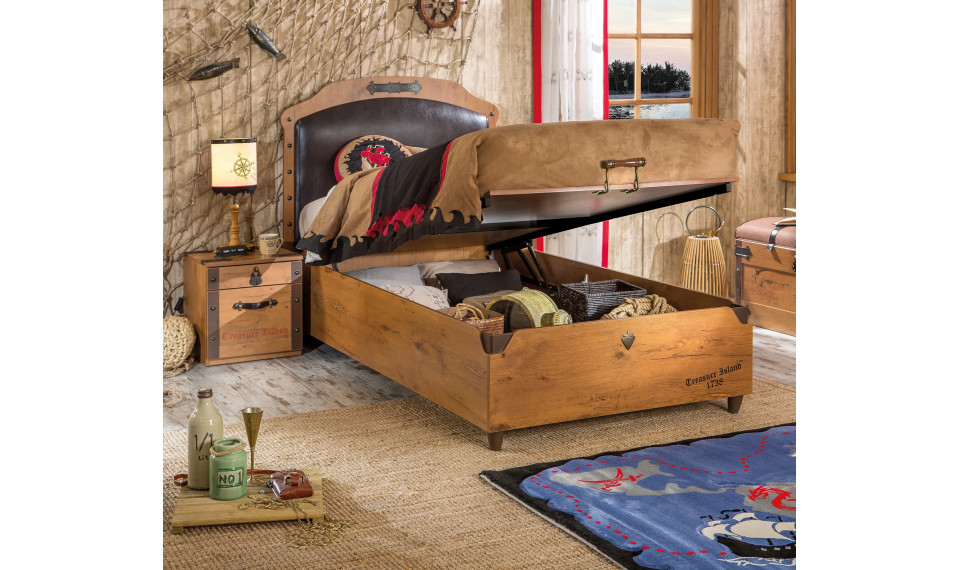 PIRATE BED WITH BASE (100x200 cm) | 100% Quality PIRATE BED WITH BASE (100x200 cm) | Pirate | ZIPhome.ee image 4