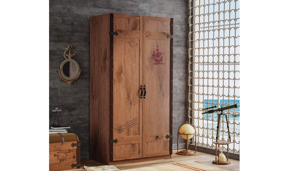 PIRATE 2 DOORS WARDROBE | 100% laatu PIRATE 2 DOORS WARDROBE | Pirate | ZIPhome.ee kuva 2