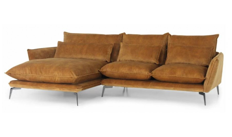 SKYE 2PL-DSR nurgadiivan vasaknurk 265x165cm COGNAC | Коллекция PRIMAVERA | ZIPhome.ee изображение 1