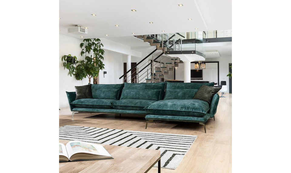 SKYE 3PL-DR nurgadiivan paremnurk 340x165cm PETROL | Коллекция PRIMAVERA | ZIPhome.ee изображение 1