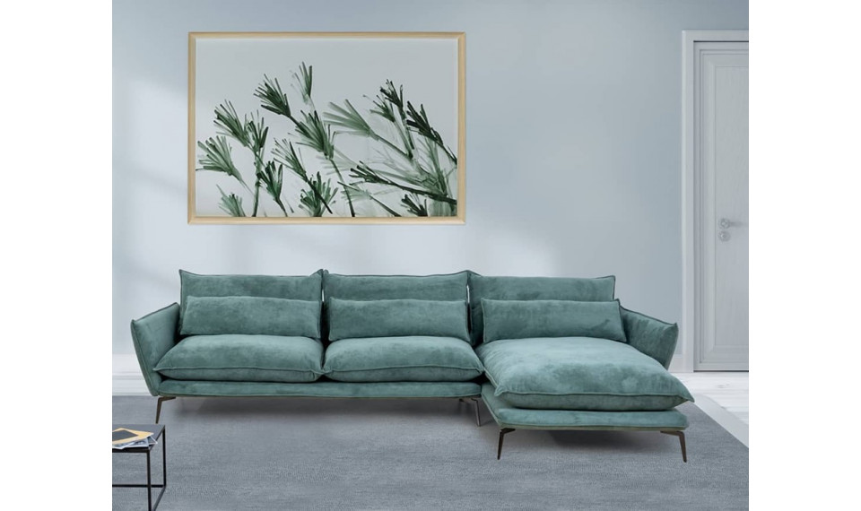 SKYE 3PL-DR nurgadiivan paremnurk 340x165cm MINT | Коллекция PRIMAVERA | ZIPhome.ee изображение 1