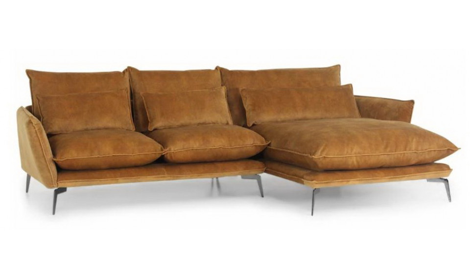 SKYE 2PL-DSR nurgadiivan paremnurk 265x165cm COGNAC | Коллекция PRIMAVERA | ZIPhome.ee изображение 1
