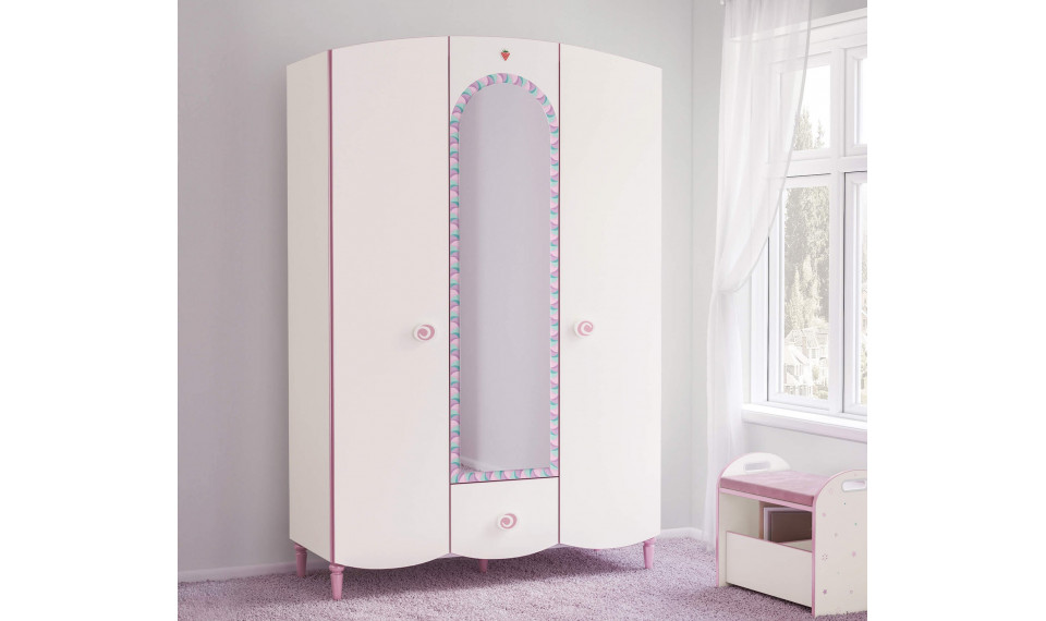 PRINCESS 3 ustega riidekapp | Laste riidekapid | ZIPhome.ee pilt 2