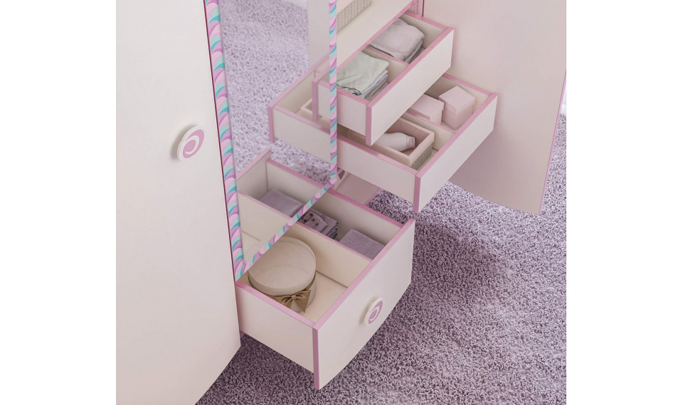 PRINCESS 3 ustega riidekapp | Laste riidekapid | ZIPhome.ee pilt 4