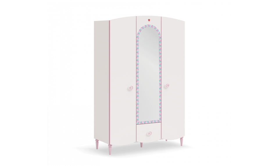 PRINCESS 3 ustega riidekapp | Laste riidekapid | ZIPhome.ee pilt 1