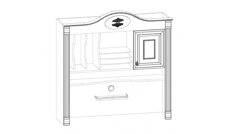 ROMANTIC полка письменного стола | Romantic | ZIPhome.ee изображение 3