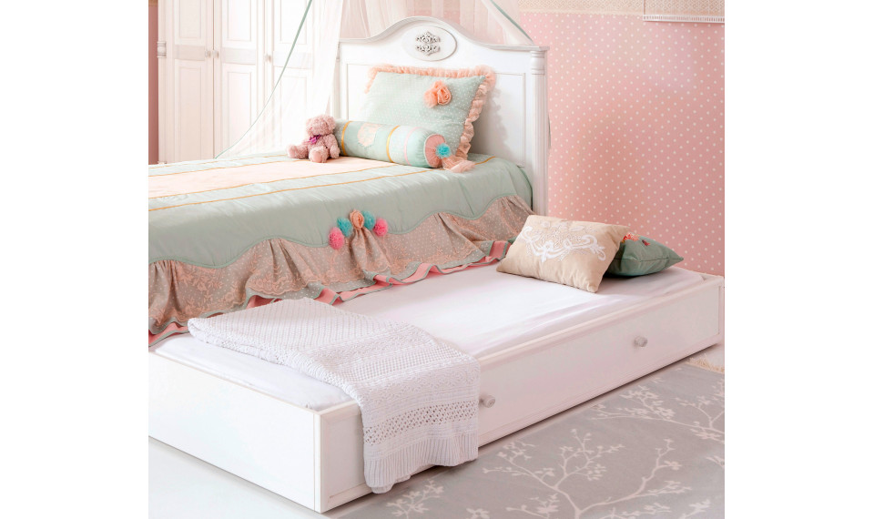 ROMANTIC sissetõmmatav liisavoodi (90x190 cm) | Laste voodid | ZIPhome.ee pilt 2
