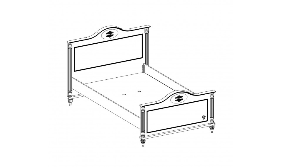 ROMANTIC voodi (120x200 cm) | Laste voodid | ZIPhome.ee pilt 3