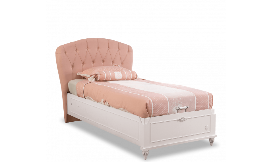 ROMANTIC voodi pesukastiga tõstemehhanismiga. Voodipeats on kaetud kangaga. | Laste voodid | ZIPhome.ee pilt 1