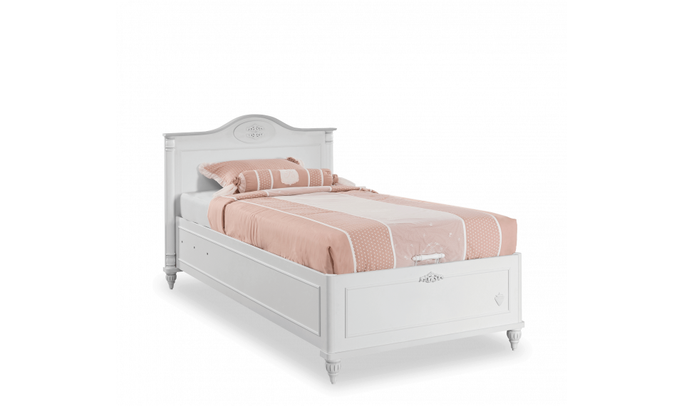 ROMANTIC voodi pesukastiga tõstemehhanismiga. (100x200 cm) | Laste voodid | ZIPhome.ee kuva 1