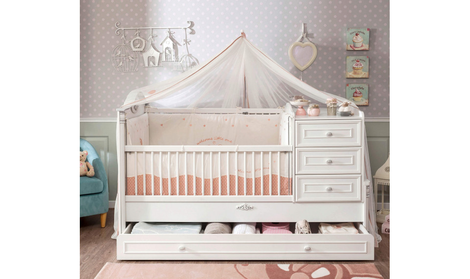 ROMANTIC beebivoodi-transformer (80x180 cm) | Beebivoodid | ZIPhome.ee pilt 3