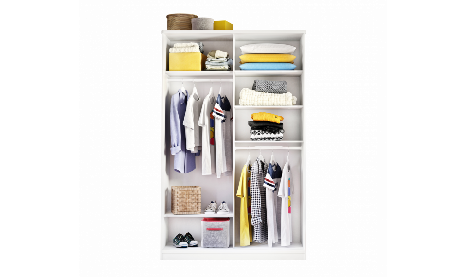 WHITE kapp väike lükandustega | Laste riidekapid | ZIPhome.ee pilt 2