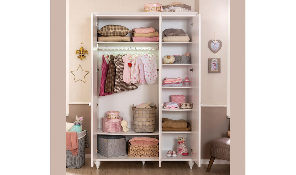 ROMANTICA 3-ukseline riidekapp | Laste riidekapid | ZIPhome.ee pilt 2