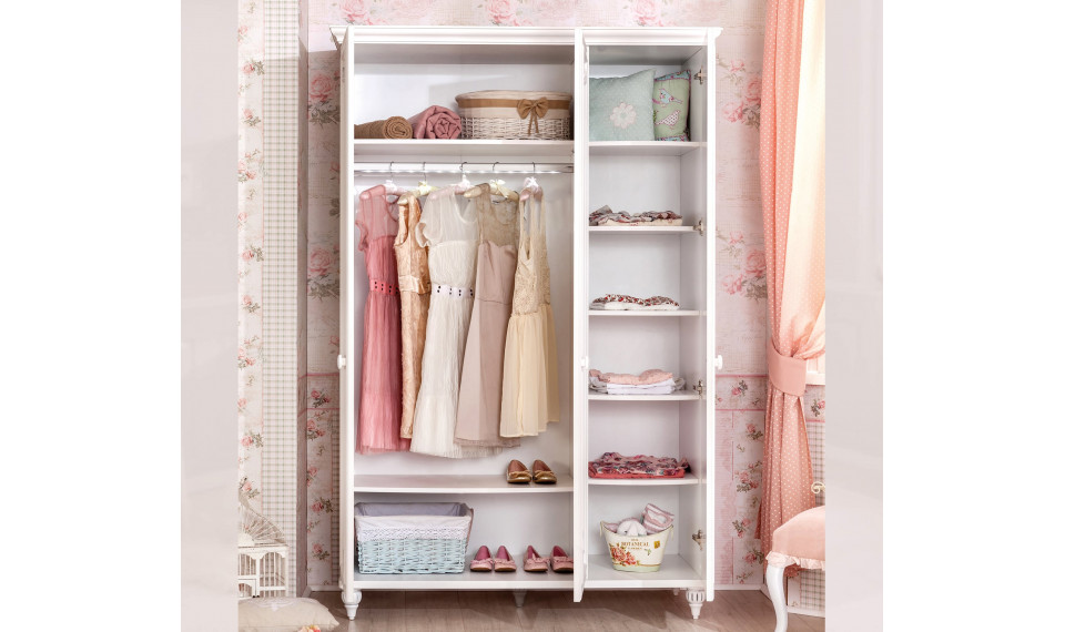 ROMANTICA 3-ukseline riidekapp | Laste riidekapid | ZIPhome.ee pilt 3