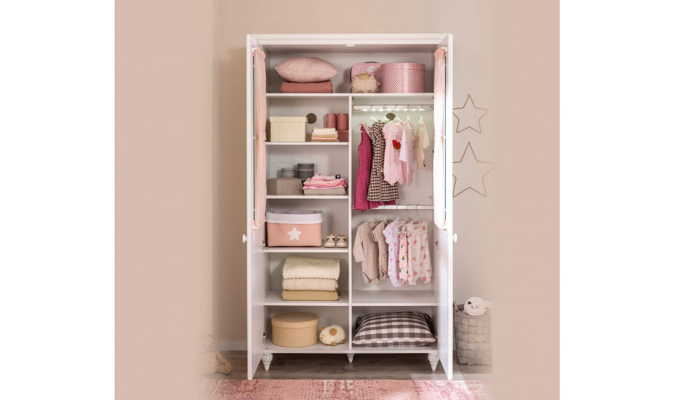 ROMANTICA 2-ustega riidekapp aknaga | Laste riidekapid | ZIPhome.ee pilt 3