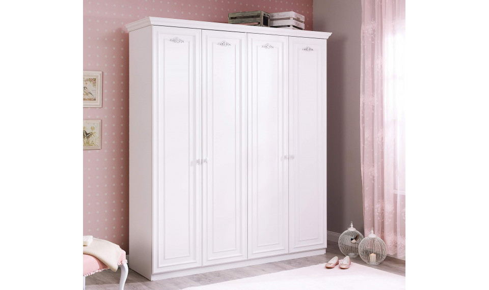 ROMANTICA 4-ukseline riidekapp | Laste riidekapid | ZIPhome.ee pilt 3