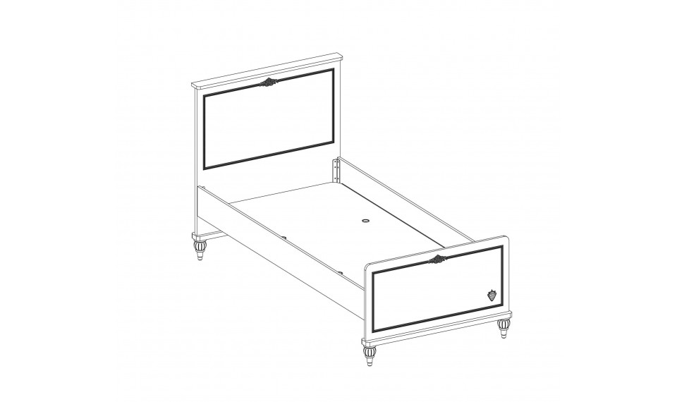 ROMANTICA voodi (100x200 cm) | Laste voodid | ZIPhome.ee pilt 3