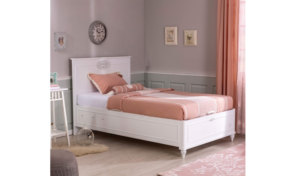 ROMANTICA voodi pesukastiga tõstemehhanismiga. (100x200 cm) | Laste voodid | ZIPhome.ee pilt 3