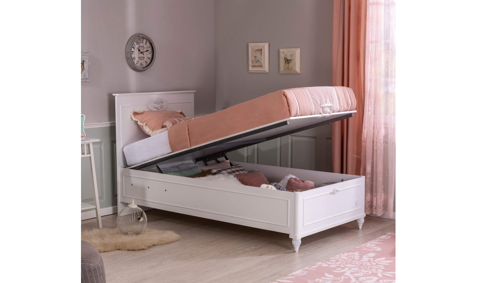 ROMANTICA voodi pesukastiga tõstemehhanismiga. (120x200 cm) | Laste voodid | ZIPhome.ee kuva 2