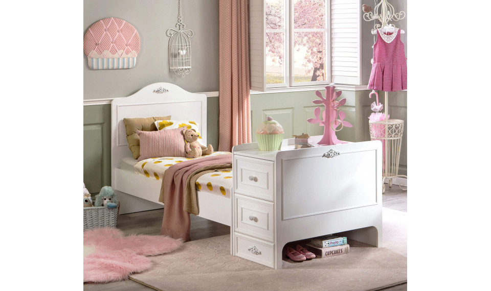 ROMANTICA кровать-трансформер (75x160 cm) | Детские кроватки | ZIPhome.ee изображение 4