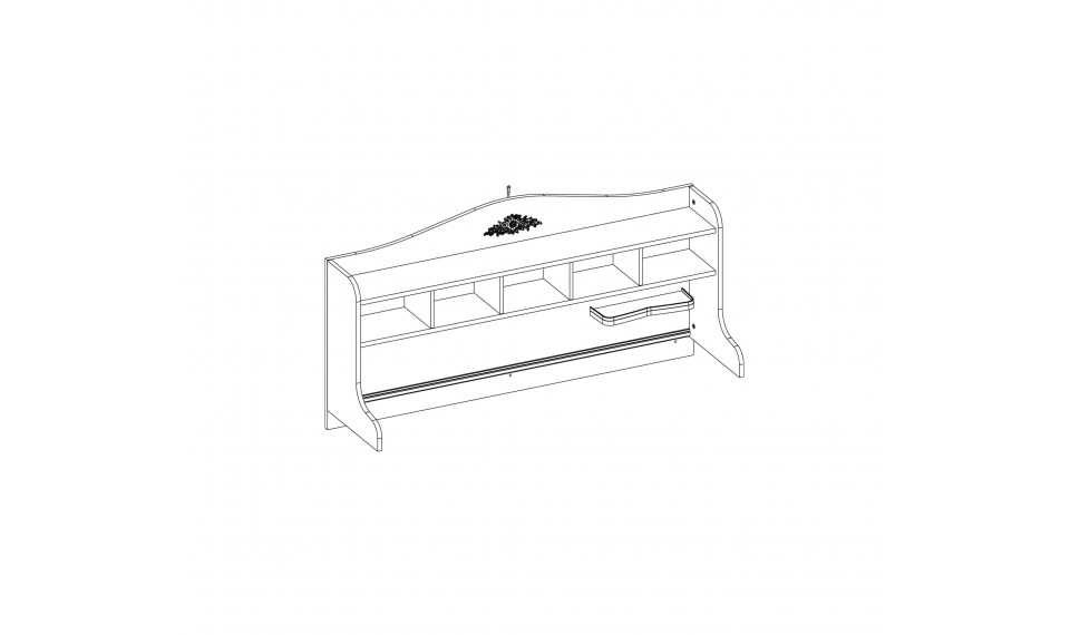 RUSTIC WHITE полка письменного стола | Rustic White | ZIPhome.ee изображение 4