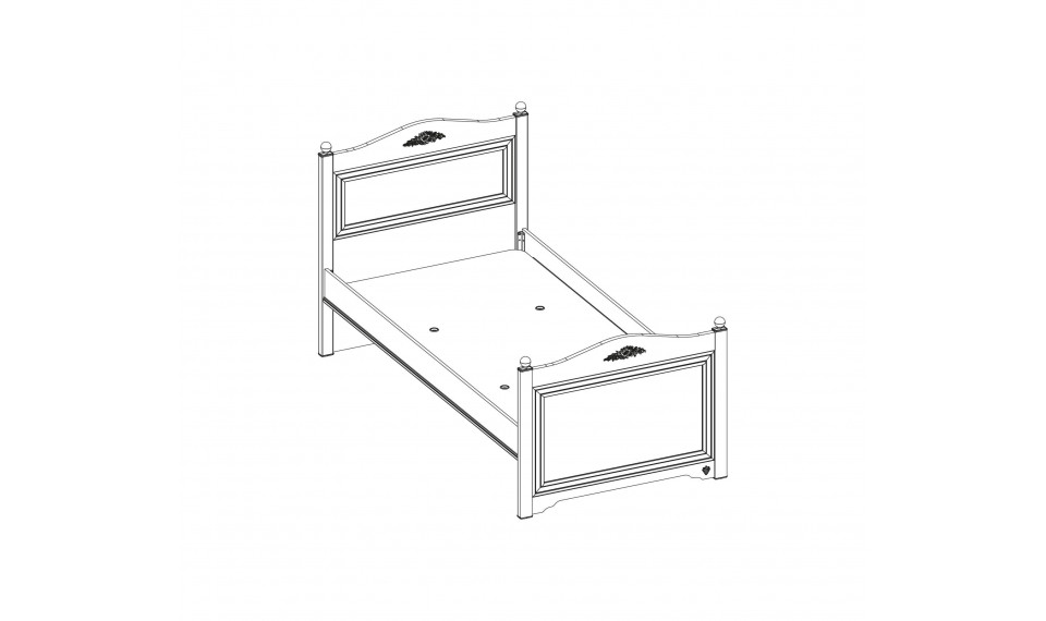 RUSTIC WHITE voodi (120x200 cm) | Laste voodid | ZIPhome.ee pilt 4