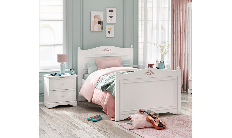 RUSTIC WHITE voodi (120x200 cm) | Laste voodid | ZIPhome.ee pilt 2