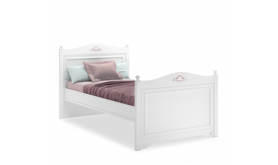 RUSTIC WHITE voodi (120x200 cm) | Laste voodid | ZIPhome.ee pilt 1