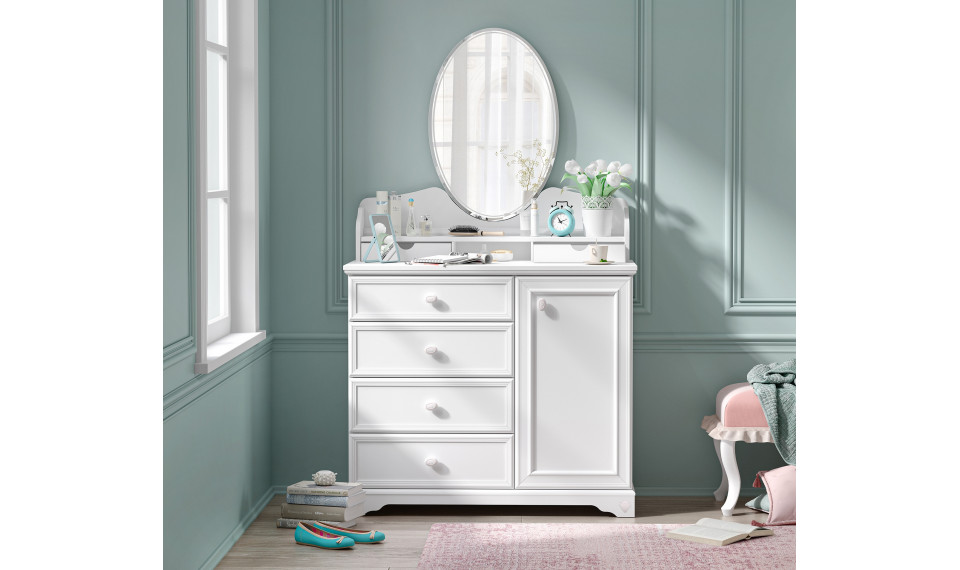 RUSTIC WHITE kummuti peegel | Laste kummutid | ZIPhome.ee pilt 2