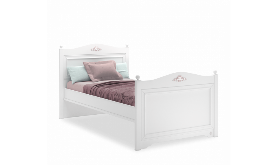 RUSTIC WHITE voodi 100x200 | Laste voodid | ZIPhome.ee kuva 1